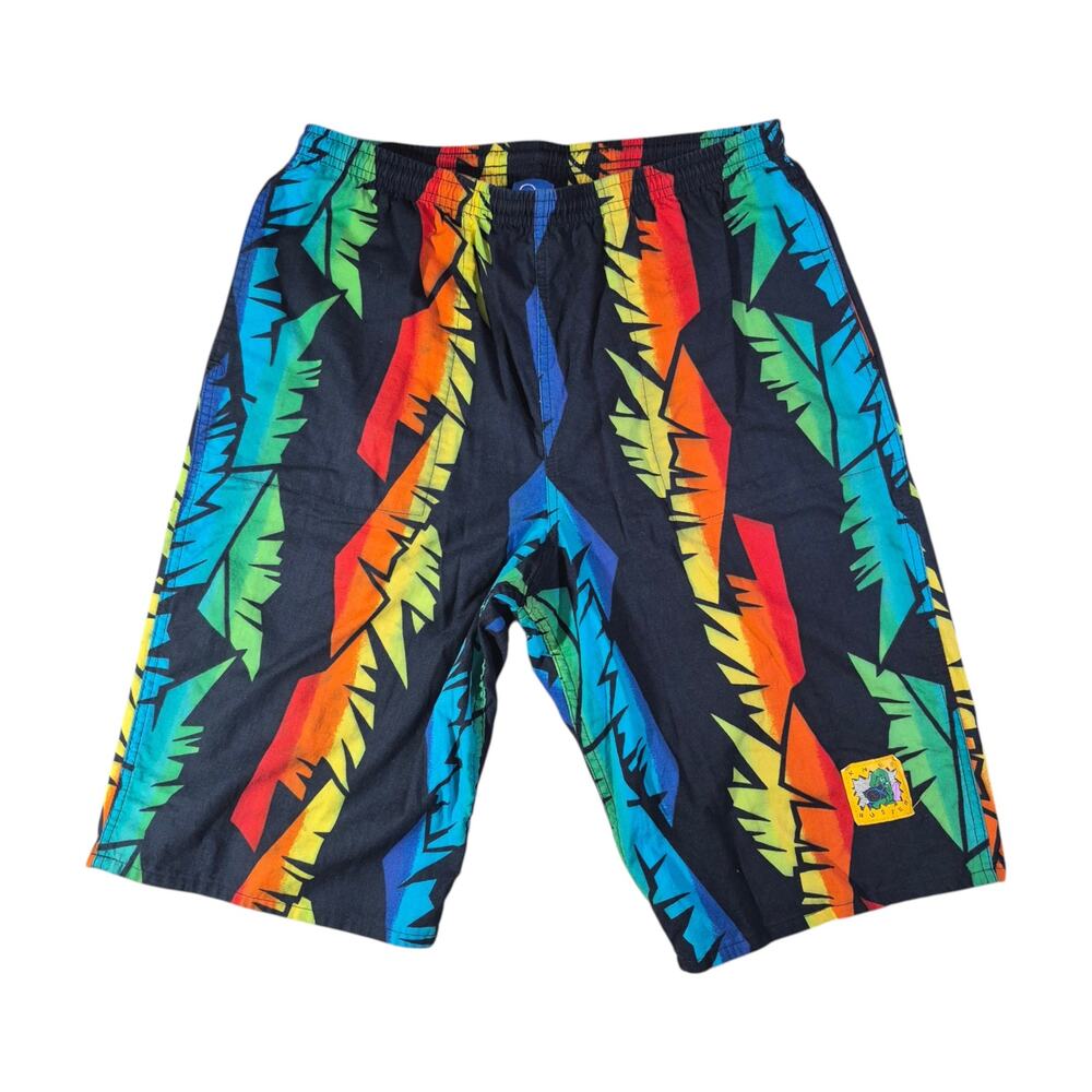 (M/L) USA Made 80s Ocean Pacific Knee Buster Shorts